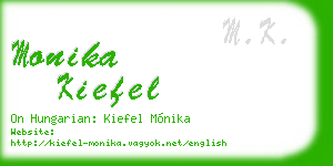 monika kiefel business card